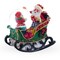 Santa's Joyful Sleigh Ride: Miniature Snow Water Globe